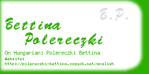 bettina polereczki business card